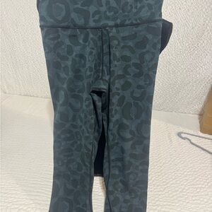 Women's Black Leopard Print Leggings